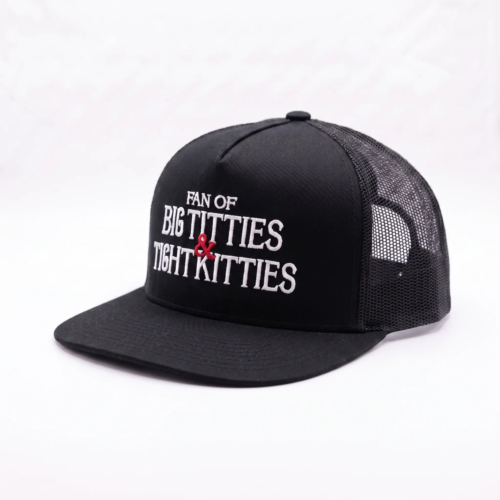 Fan of Big T*tties & Tight Kitties Trucker Hat | Adjustable Mesh Snapback Baseball Cap for Men & Women
