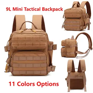 Unisex 9L MOLLE Tactical Backpack - EDC Sport Day Pack, Tactical Hiking Carry On Airline Compartment All-Terrain Backpacks, Tactical Backpacks