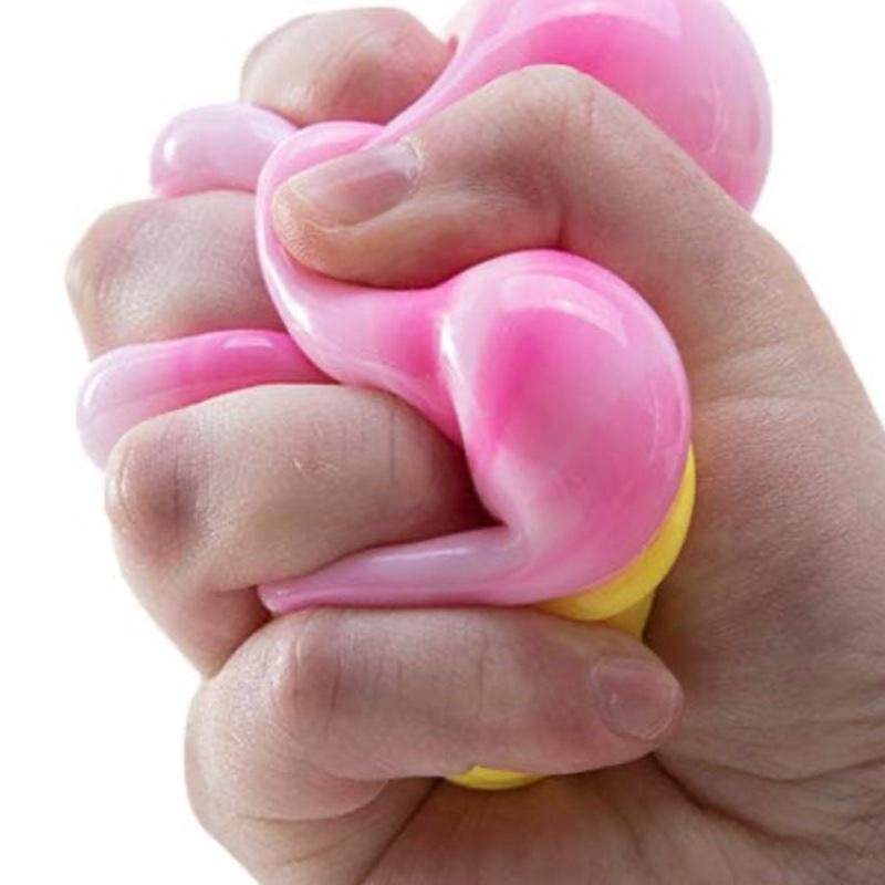 Nice Cream Cone Squishy Stress Toy - Creamy Smooth Satisfying Sensory Fidget Toy for Kids & Adults ONE CONE ONE COLOR AT RANDOM