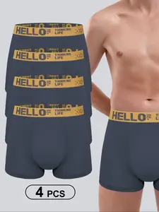 Men's Bamboo Fiber Underwear Set S-4xl, Casual Loose-Fit Comfortable Soft Fabric, All Season Wear, Daily Use & Versatile Design, Menswear