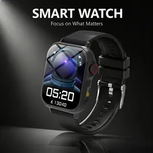 New Smartwatch, Wireless Smartwatch with Call, Message Alerts, Music, Outdoor Mode, LED Light, Compatible with iPhone and Android