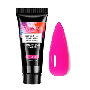 Poly Nail Gel Builder, Dazzling Pink | Long Lasting | Easy-to-Apply | DIY Nail Extension Gel | Nail Strengthener for 3D Sculpting | UV/LED Builder Gel | Quick Extension, DIY Nails, Salon Manicure, At Home Nails, Nail Repair, Nail Enhancement, Poly Gel Kit