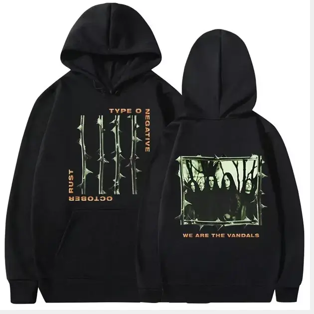 2 sided hoodie Type O Negative hoodie black men size S-5XL