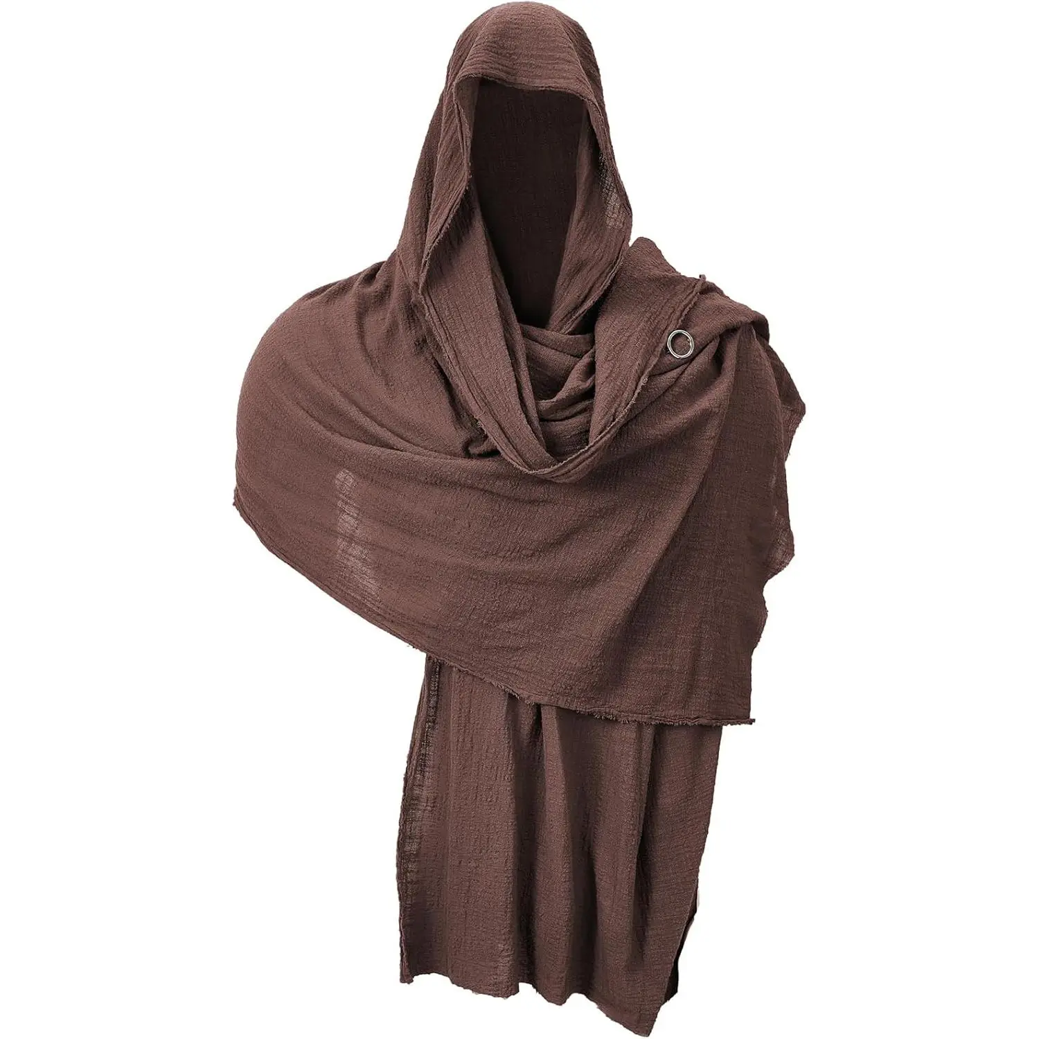 Shawl Scarf Medieval Costume Cowl Cloak with Hood Men Renaissance Accessories Robes  Capes