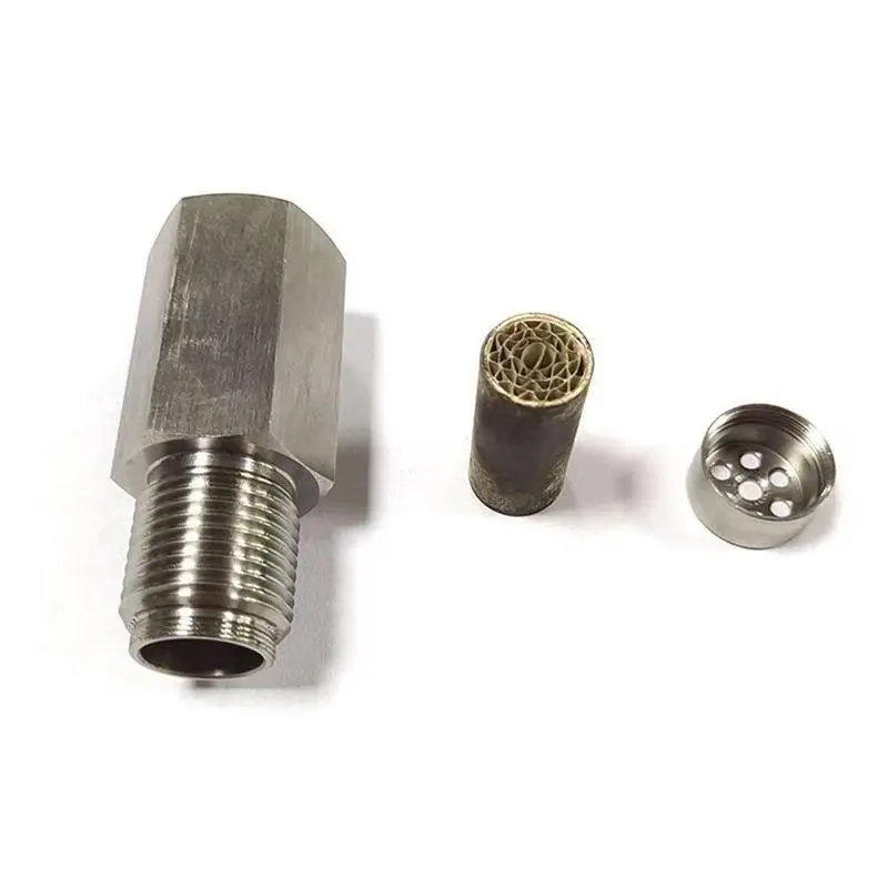 Sensor Connector, 1 Set Exhaust Gas Oxygen Sensor Connector with Filter Screen, Auto Sensor Connector, Car Repair Tool, Pipe Hardware, Men Gifts, Car