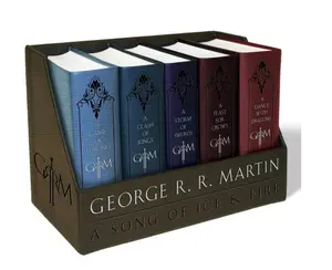George R. R. Martin: George R. R. Martin's a Game of Thrones Leather-Cloth Boxed Set (Song of Ice and Fire Series): A Game of Thrones, a Clash of Kings, a Storm of Swords, a Feast for Crows, and a...