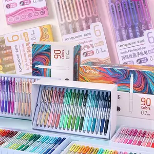 Acrylic Painting Gel Pen Set, Retractable 0.7mm Tips, Rich Color & Large Capacity Ink, Ideal for Art Supplies, DIY Projects, Coloring, Acrylic Paint Markers