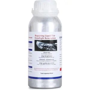 600ML Headlight Restoration Liquid,Automobile Headlight Lens Polish Repair Liquid,  Headlight Scratch Restoring Fluid for Repair Headlight Yellowing, Haze,