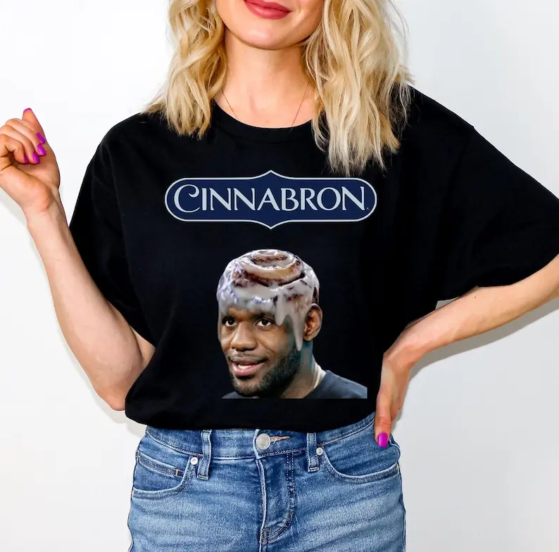 Lebron James Cinnabron Meme Funny T-Shirt, Legoat 23 Tee shirt, King James Basketball Tshirt, Lebron James Graphic Tee, Lebron James Shirts