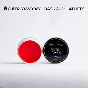 LARGE SIZE- STRONG HOLD - THICK EDGES- EDGE CONTROL BASK AND LATHER Gel Haircare strong edge 5.3oz LARGE SIZE- STRONG HOLD - THICK EDGES- EDGE CONTROL BASK AND LATHER Gel Haircare strong edge 5.3oz