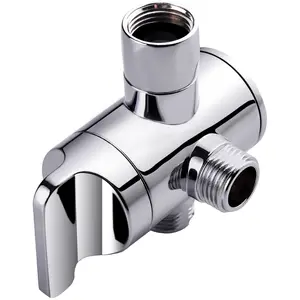 BRIGHT SHOWERS Shower Arm Diverter Valve for Hand held Showerhead and Fixed Spray Head, 3-Way Shower Head Diverter Valve
