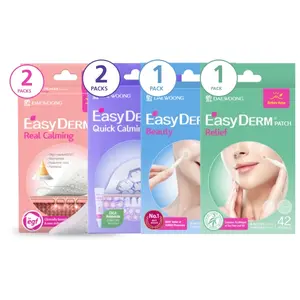 DaeWooong EasyDerm 4 Bundle Beauty 1pack Relief 1pack Real 2packs Quick 2pack Calming & Relief Skin Care Products