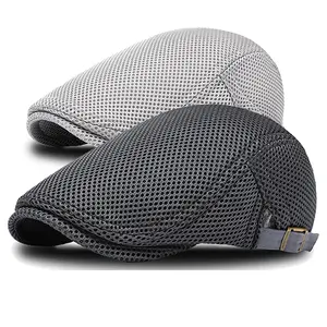 Men's Breathable Mesh Summer  – Adjustable Flat Cap, Newsboy Cap, Beret, Ivy Cap, Irish Driver Cap, and Fishing  Vintage Large Capacity Style Messenger Bag Playing Card Fedora Hat derby Gothic Letter Embroidered Horns trucker Leopard Print Baseball