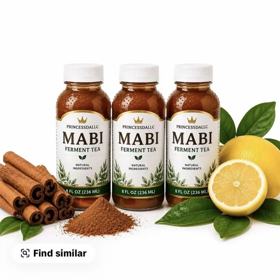MABI Ferment Tea 8 FL OZ 236 ML Natural Ingredients Cinnamon Lemon Flavor