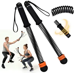GZXIHTZ Cordless Battle Rope, 1.5kg Weighted HIIT Training Gear, Anti-Slip Silicone Handles, Durable Steel Core, Portable for Home & Travel, Unisex Fitness Equipment