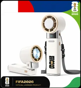 Portable Handheld Fan with Ice Cooling, Mini Personal Fan 10000 RPM 100 Speeds Stepless Rechargeable Turbo Fan for Travel, Camping, Outdoor Events & Concerts Use, Official FIFA World Cup 2026