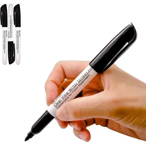 (Bullet Tip-1.2mm, PACK of 3, Black Water-Based ink) Clear-View Writer Bold Writing Pen, Low Vision Assistive Writing Tool for Visual Impairment,Odorless,Non-Toxic,No Oil,Alcohol Free