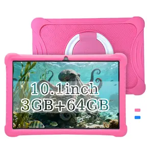 【 TikTok Shop fall deals for you 】 10.1-inch educational learning machine, Dual Camera Tablet, Android 12, installed learning software, interactive learning, dual cameras, 3+64GB, drop resistant, high-definition screen, no adapter, blue/pink