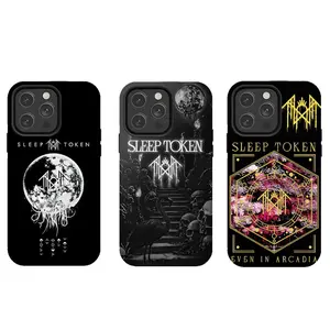 Sleep T0ken Phone Case with Mystery Symbol|For iPhone 17 Pro Max 16 15 14 13 12 11 | Cult Emo Alt Metal Era | Dark Grunge Occult Core | Maximum Security Polycarbonate Shell Defender Wrap