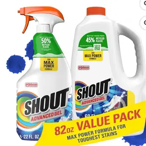 Shout Advanced Action Gel Laundry Stain Remover, 22 oz. Trigger & 60 oz. refill