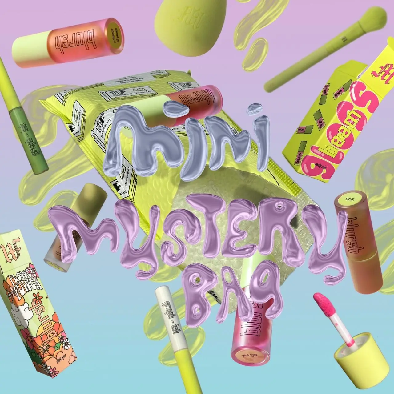 Mini Mystery Makeup Bag, Mini Mystery Makeup Bundle, Makeup Set, Cosmetic Set, Makeup Accessories, Makeup Gift Set, Birthday Gift, Blind Box, Lipstick