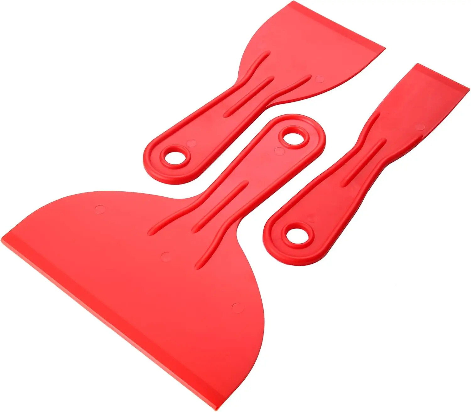 3 Pcs Putty Knife,Flexible Plastic Paint Scraper Tool for Spackling,Spreader, Spackle, Putty Knife Scraper, Tamale Spreader Tool
