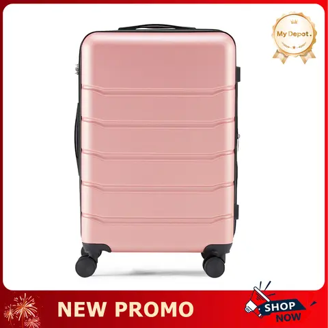MyDepot ABS Plastic Hardshell Luggage - 4-Wheel 360° Rotation Baggage Solution, Lightweight Expandable Carry On & Check In Rolling Suitcase with TSA Lock, Expansible Zip, High-Capacity for International Travel