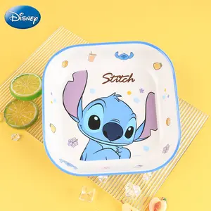 Disney Officially Licensed Stitch Cutlery Plates, Melamine Material, Fall-Proof & Anti-Scald, Snack & Potato Chip Serving Bowl