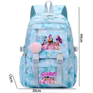 [New 】 1pc Backpack solid color women'sbackpack star print zipper closure Trendybackpack fashionable and versatile casualtrend suitable for students going to school,campus, going out to work, travelingwomen's backpack
