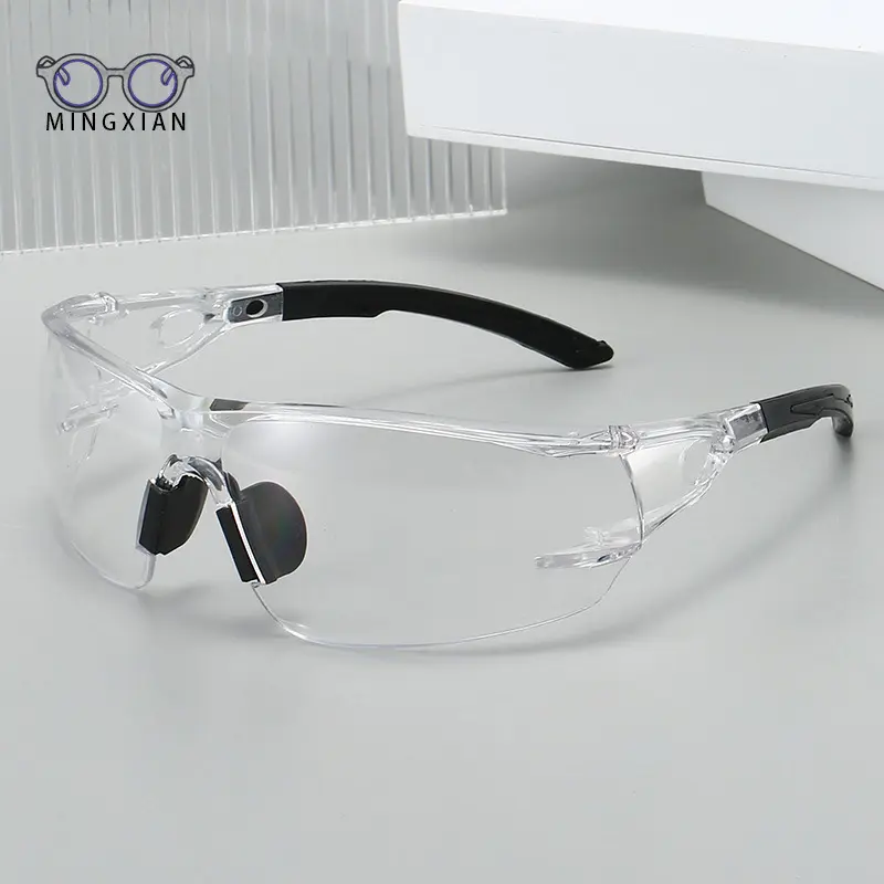 Frameless Windproof Sports Cycling Safety Goggles - 1-Piece Eyewear for Live Broadcast Use, Safety Gear, Eye Protection