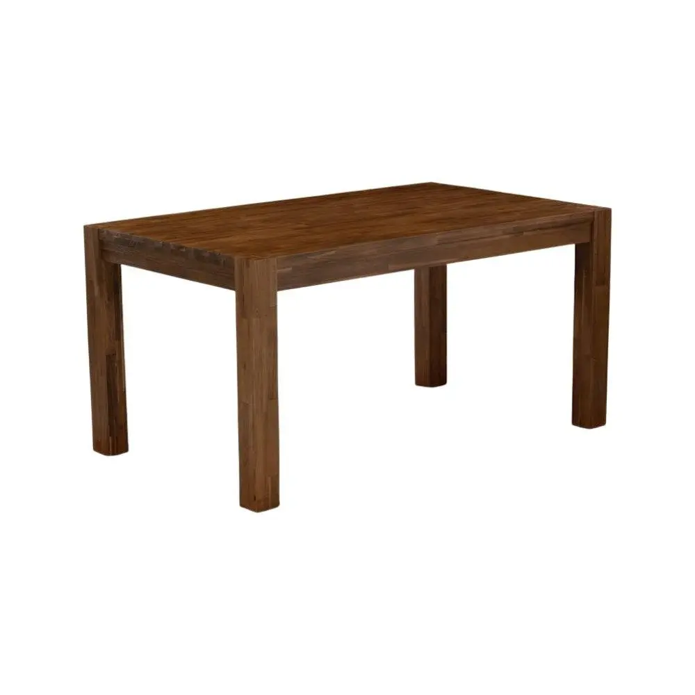 Rectangular Kitchen Table, Antique Walnut, Solid Wood, 60-Inch