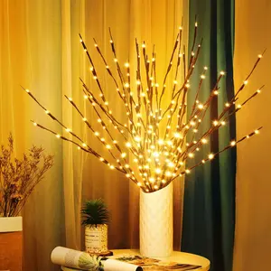 KXCOFTXI 3 Pack Twig Lights, Prelit Branches, USB Plug in Branches Lights with 60 LED Bulbs, Romantic Decorative Iights for Vase, Lighted Tree Branches for Indoor, Plug in Lighted Branches for Party