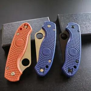 C223 Outdoor Folding Knife - High Hardness Anti-Corrosion Blade with Durable PVC Handle - Ideal EDC Tool for Camping, Fishing, Hunting - Perfect Gift for Men