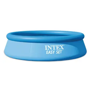 Intex Easy Set 10 Foot x 30 Inch Above Ground Inflatable Round Swimming Pool