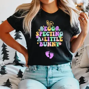 Easter Pregnancy Shirt, Baby Announcement Shirt, Mom To Be Gift Tee For Easter, Spring Baby Shower Shirt, Pregnant Wife Easter Gift Shirt.