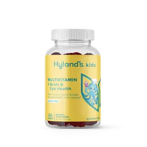 Hyland's Kids Multivitamin with Brain & Eye Health - Natural Mixed Berry Flavor, Sugar-Free, 60 Gummies, Dietary Supplement