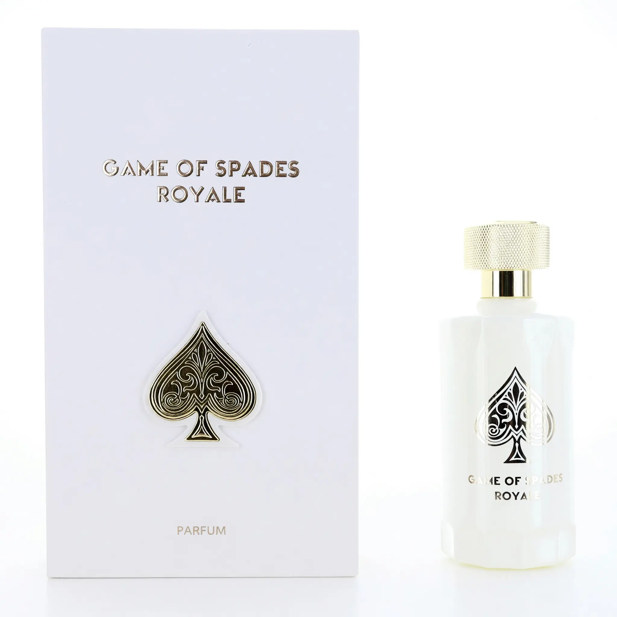 Game of Spades Royale by Jo Milano Unisex Parfum Spray - 3.4 fl oz, Top Notes Cacao and Hazelnut, Rich Aroma with Jasmin and Cedar