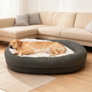 Waterproof Orthopedic Large Dog Bed - Machine Washable Cover, Non-Slip Bottom, Joint Support for Big Dogs