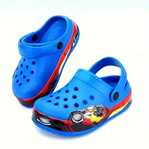 Glow in Dark LED Sandals Cartoon Light Up Clogs for Kids Non Slip Soft Sole EVA Material Beach Summer Indoor Outdoor Play for Boys Girls