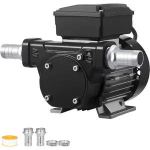 VEVOR Oil Transfer Pump 110V, 16 GPM 60 L/min, AC Electric Fuel Transfer Pump for Diesel Kerosene Biodiesel, 8 ft/2.4 m Max Suction Lift, 45 ft/13.7 m Max Lift, for Vehicles, Construction Sites, FarmsVEVOR Super Brand Day