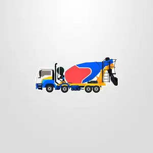 Cement Mixer Truck Vinyl Sticker