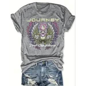 [Journey Graphic Tee] Retro Rock Band Graphic T-Shirt