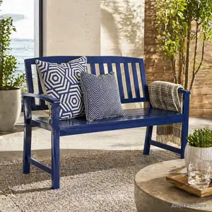 ARCH LOJA Design Outdoor Wooden Seat Bench, Outdoor Furniture Stool