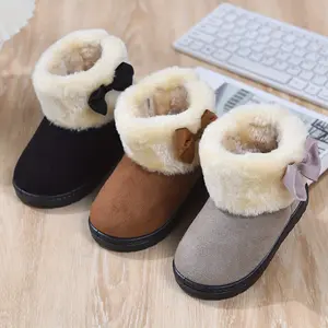 Fashionable and Comfortable Girls' Winter Boots - Soft Wool Lining, Non-Slip Sole, Slip-On Design Suitable for Young People
