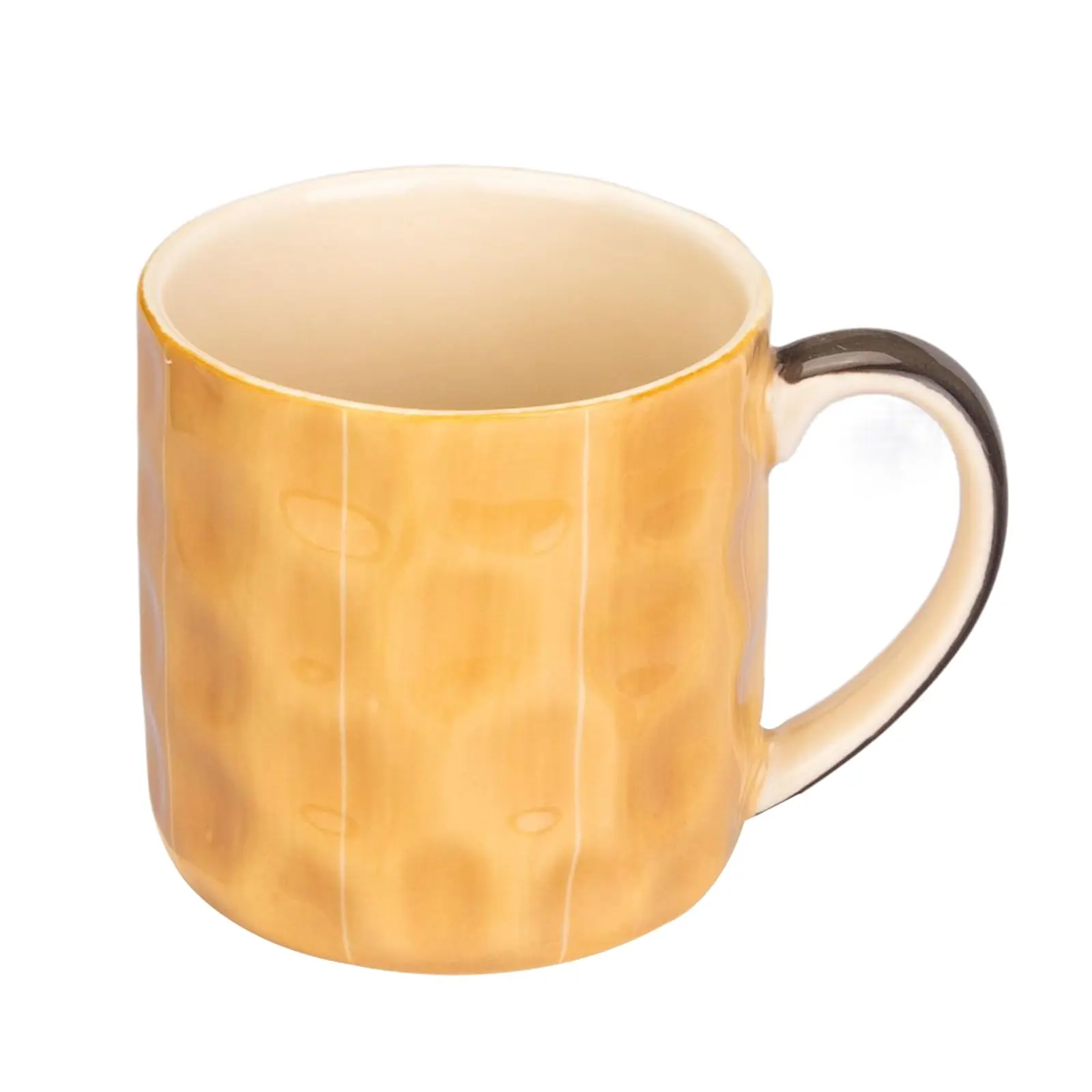 MONAZONE Ceramic Coffee Mug, 13 oz Hand-Painted Tea Cup, Underglaze Pottery Mug with Large Ergonomic Handle, Dishwasher & Microwave Safe