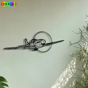 1pc Jet Plane Metal Wall Art, Fighter Jet Statue Mural, Artistic Metalwork, Intricate Craftsmanship, Perfect for Fathers Day, Graduation Decor, Perfect for Game Room Office Garage Decor, Ideal Gift for Aviation Enthusiasts, Decoration.