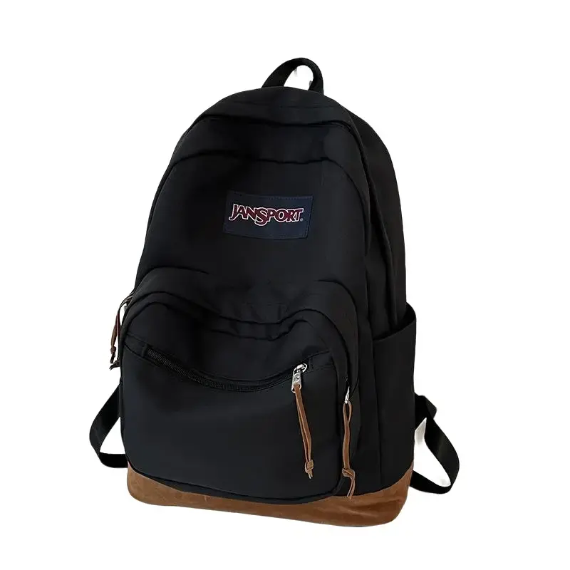 JanSport Black Suede Series Backpack—a spacious and durable student backpack,back to school backpacklarge capacity school backpack