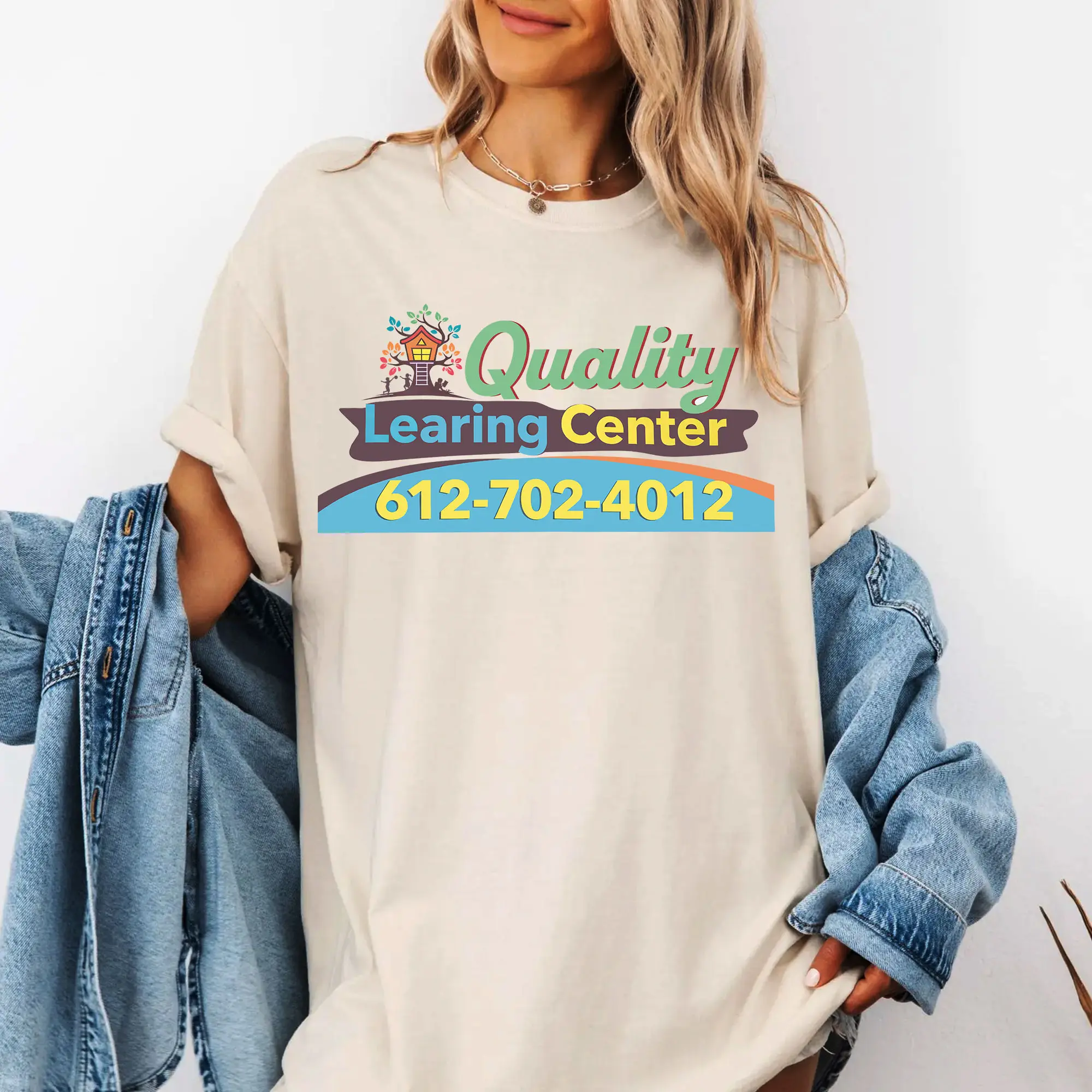 Quality Learning Center T-Shirt, Funny Parody Education Shirt, Quality Learning Center 1-800-Minnesota, Daycare Learing Center Tee, Humor Graphic Shirt