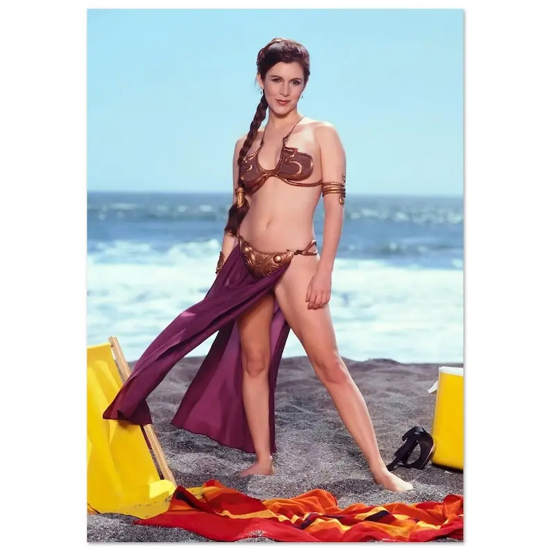 Carrie Fisher as Princess Leia Exclusive Poster - Collector's Edition - Carrie Fisher Princess Leia Poster