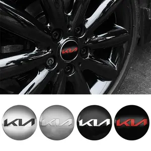 4PCS Car Wheel Center Hub Caps Sticker Decals Styling Accessories For KIA Rio Ceed Sportage Cerato Soul Sorento Sonic Decal For Cars